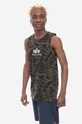 Alpha Industries tricou din bumbac Alpha Industries Basic Tank Camo 126566C 634 126566C.634