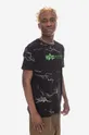 czarny Alpha Industries t-shirt bawełniany Lightning AOP Męski