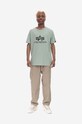 Alpha Industries cotton T-shirt Alpha Industries Basic T-shirt 100501 680 100501.680 green AA00