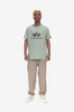 Alpha Industries tricou din bumbac Alpha Industries Basic T-Shirt 100501 680 verde