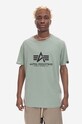 Alpha Industries cotton T-shirt Alpha Industries Basic T-shirt 100501 680 100501.680 green