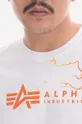 biela Bavlnené tričko Alpha Industries