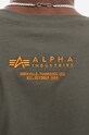 Bavlněné tričko Alpha Industries Dragon 136506.142 zelená AA00