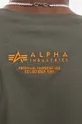 Bombažna kratka majica Alpha Industries Dragon zelena