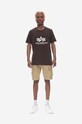 Alpha Industries tricou din bumbac Basic maro 100501.413