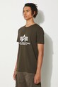 Alpha Industries tricou din bumbac Basic maro 100501.413
