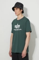 niebieski Alpha Industries t-shirt bawełniany Basic T-Shirt