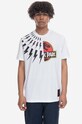 Neil Barett t-shirt bawełniany nadruk biały PBJT141.U533S