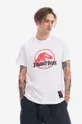 Bavlnené tričko Neil Barett Jurassic Park T-Shirt PBJT142-U506S 1133 biela
