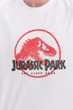 biela Bavlnené tričko Neil Barett Jurassic Park T-Shirt PBJT142-U506S 1133