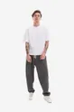 bílá Bavlněné tričko Neil Barett Slim Dropped Shoulder Pie PBJT144-U502C 3158