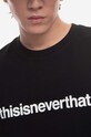 thisisneverthat t-shirt bawełniany T-Logo Tee czarny TN230TTSST01