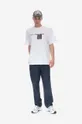 Bavlnené tričko Wood Haider Texture T-shirt 12245706-2106 ANTHRACITE Pánsky
