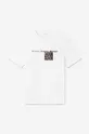 Bavlnené tričko Wood Haider Texture T-shirt 12245706-2106 ANTHRACITE