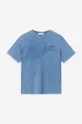 Bavlněné tričko Wood Wood Sami Embossed T-shirt 12312507-2491 DARK BLUE