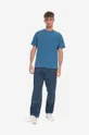 Bavlnené tričko Wood Wood Sami Embossed T-shirt 12312507-2491 DARK BLUE
