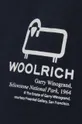 tmavomodrá Bavlnené tričko Woolrich