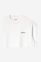Хлопковая футболка Carhartt WIP Script Embroidery I030435 белый
