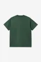 zielony Carhartt WIP t-shirt bawełniany Script Embroidery Męski