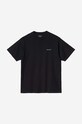 Carhartt WIP cotton T-shirt Script Embroidery I030435 black