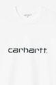 Bavlněné tričko Carhartt WIP Script T-Shirt I031047 bílá