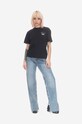 Carhartt WIP t-shirt bawełniany Carhartt WIP W' S/S New Frontier T I031696 BLACK czarny I031696