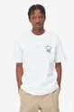 biały Carhartt WIP t-shirt bawełniany New Frontier T-Shirt Męski