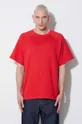 červená Bavlněné tričko adidas Originals Essentials Tee IA2445 Pánský