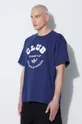 granatowy adidas Originals t-shirt bawełniany Club Tee IA2459 Blue Version