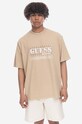 Oblečenie Tričko Guess Washed Grid Logo Tee M3GI31.K9XF3 béžová