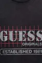 Tričko Guess Washed Grid Logo Tee čierna