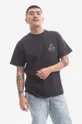 černá Bavlněné tričko Gramicci Trout Tee Pánský