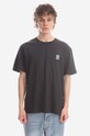 Filling Pieces tricou din bumbac Tee Lux uni maro 88113731268