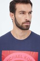 Хлопковая футболка lounge Michael Kors 6F36G10091 тёмно-синий AA00