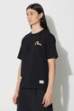 Evisu t-shirt bawełniany 2ESHTM3TS515XXCT czarny