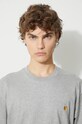 Βαμβακερό μπλουζάκι Carhartt WIPS/S Chase T-shirt I026391.00MXX γκρί