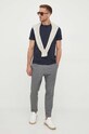 Joop! t-shirt bawełniany 30025786 granatowy AA00