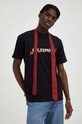 Одежда Хлопковая футболка The Kooples HTSC18090K чёрный
