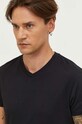 Samsoe Samsoe tricou din bumbac negru M00012307