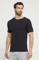črna Bombažna kratka majica Tommy Hilfiger 3-pack Moški
