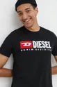 czarny Diesel t-shirt bawełniany T-DIEGOR-DIV