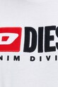 Βαμβακερό μπλουζάκι Diesel A10508.0GRAI λευκό