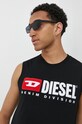 Bavlnené tričko Diesel T-ISCO-DIV čierna A10508.0GRAI