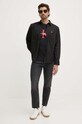 Бавовняна футболка Calvin Klein Jeans J30J320935 чорний AA00
