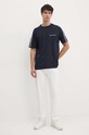 Armani Exchange t-shirt bawełniany 8NZTSG.ZJ9AZ.NOS granatowy AA00