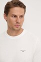 Marc O'Polo t-shirt bawełniany DENIM biały B61202151060