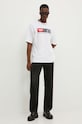 Diesel t-shirt bawełniany T-BOXT-DIV A14943.0GRAI biały AA00