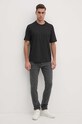 Armani Exchange tricou din bumbac 8NZTCW.ZJH4Z.NOS negru AA00