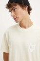 Хлопковая футболка Naked Wolfe бежевый classic.tee