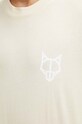 Хлопковая футболка Naked Wolfe classic.tee бежевый